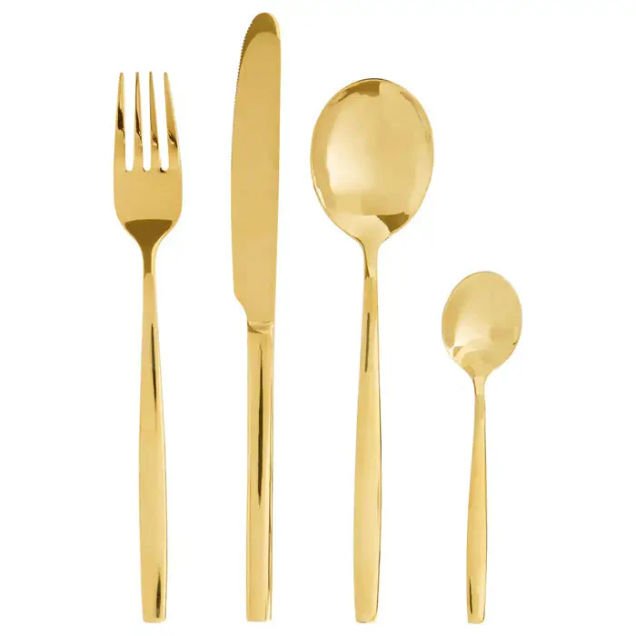 Pharaoh Gold Finish 16 Piece Cutlery Set - Image 3