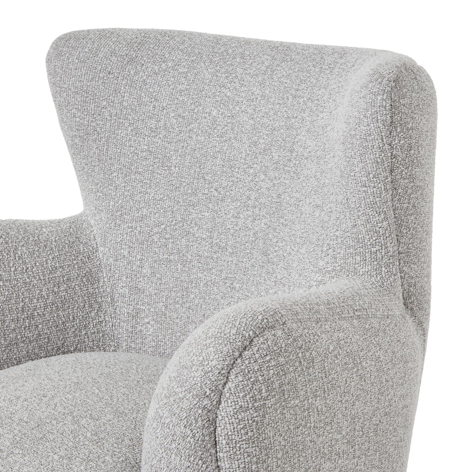 Addison Grey Boucle Textured Armchair - Image 3