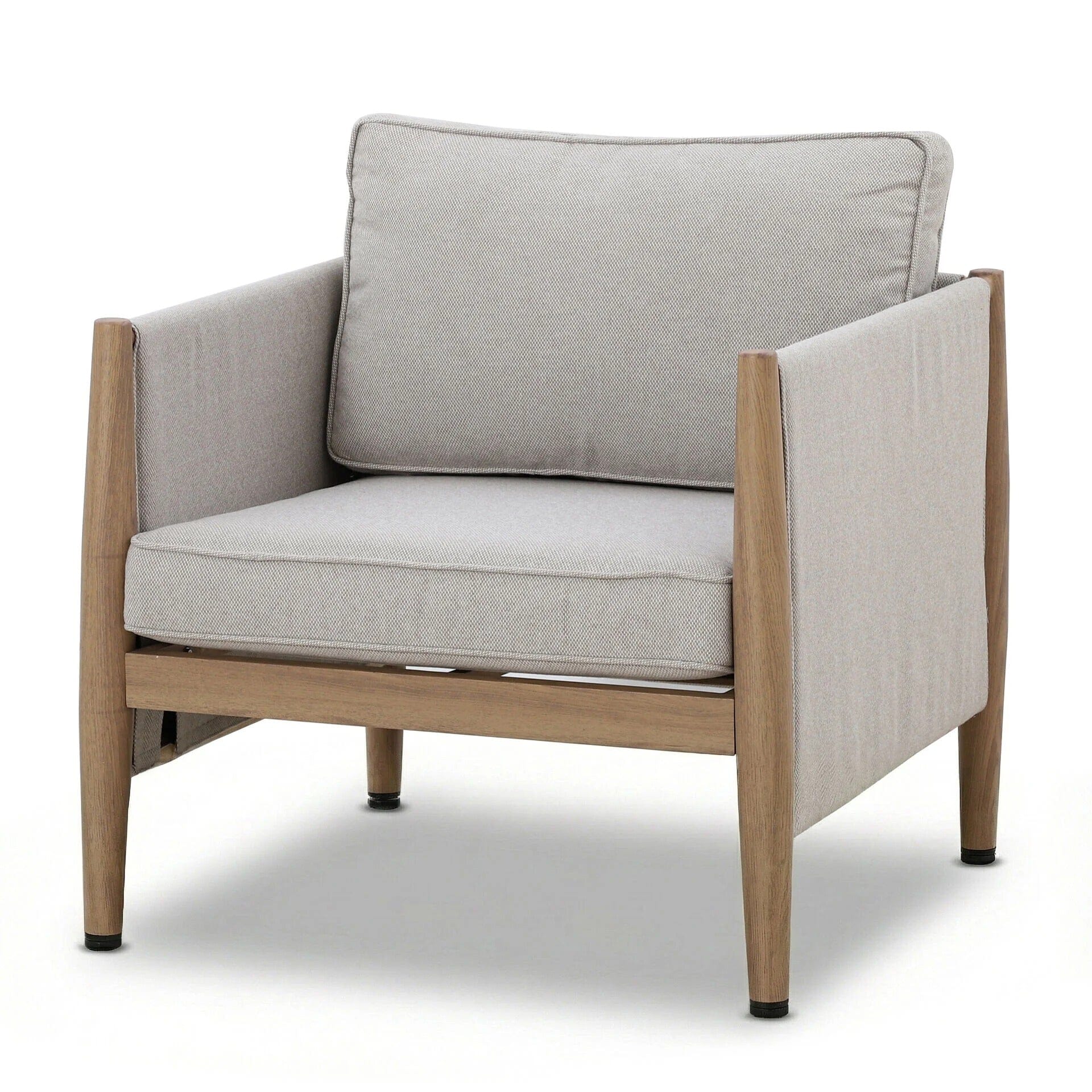 Adria Almond Upholstered Outdoor Lounge Set- Seats 5 - Image 5