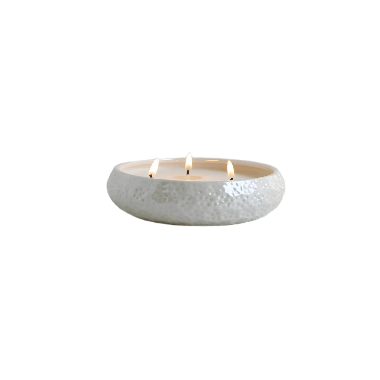 Aeolian 3 Wick White Pearlescent Scented Candle - Image 4