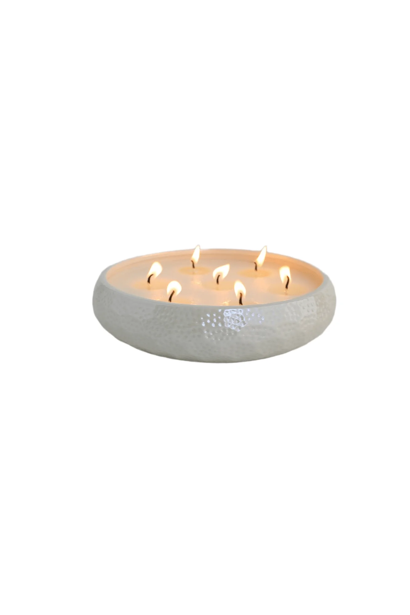 Aeolian 7 Wick White Pearlescent Scented Candle - Image 3