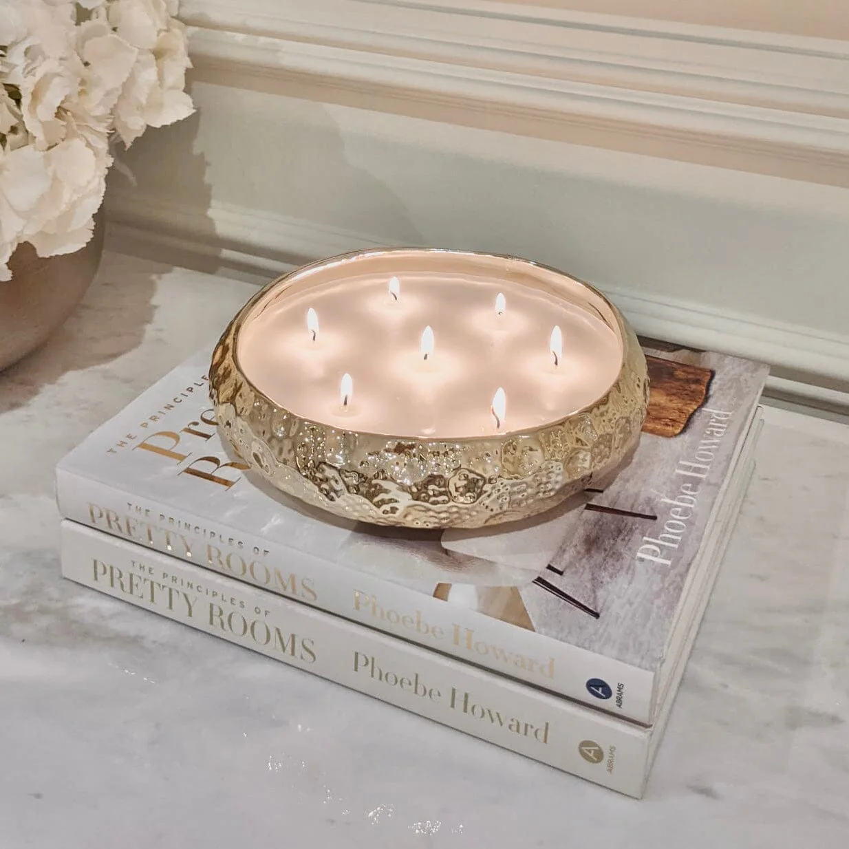 Aeolian 7 Wick Gold Scented Candle - Image 7