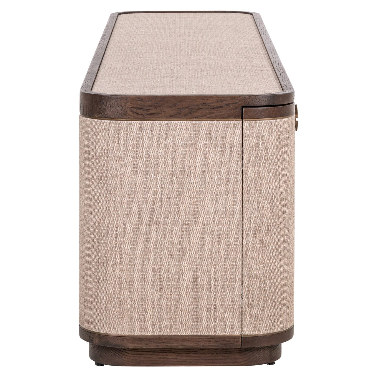 Alexandra Luxury Linen & Dark Brown Oak 4 Door TV Unit - Image 5
