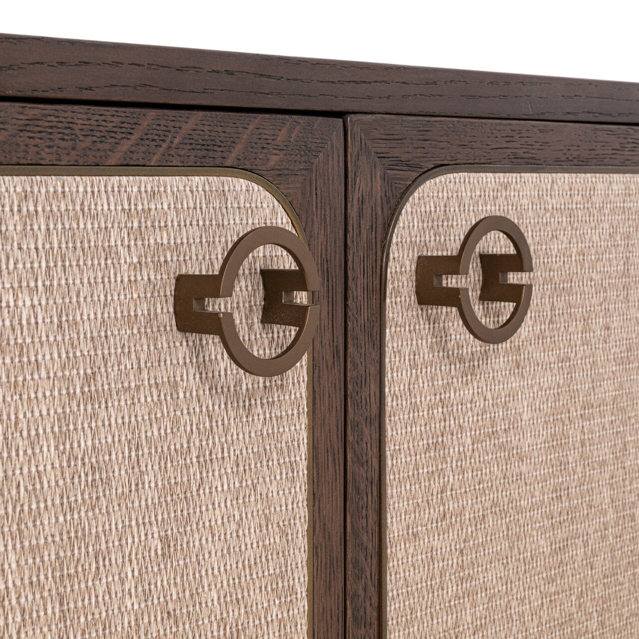 Alexandra Luxury Linen & Dark Brown Oak 4 Door TV Unit - Image 7