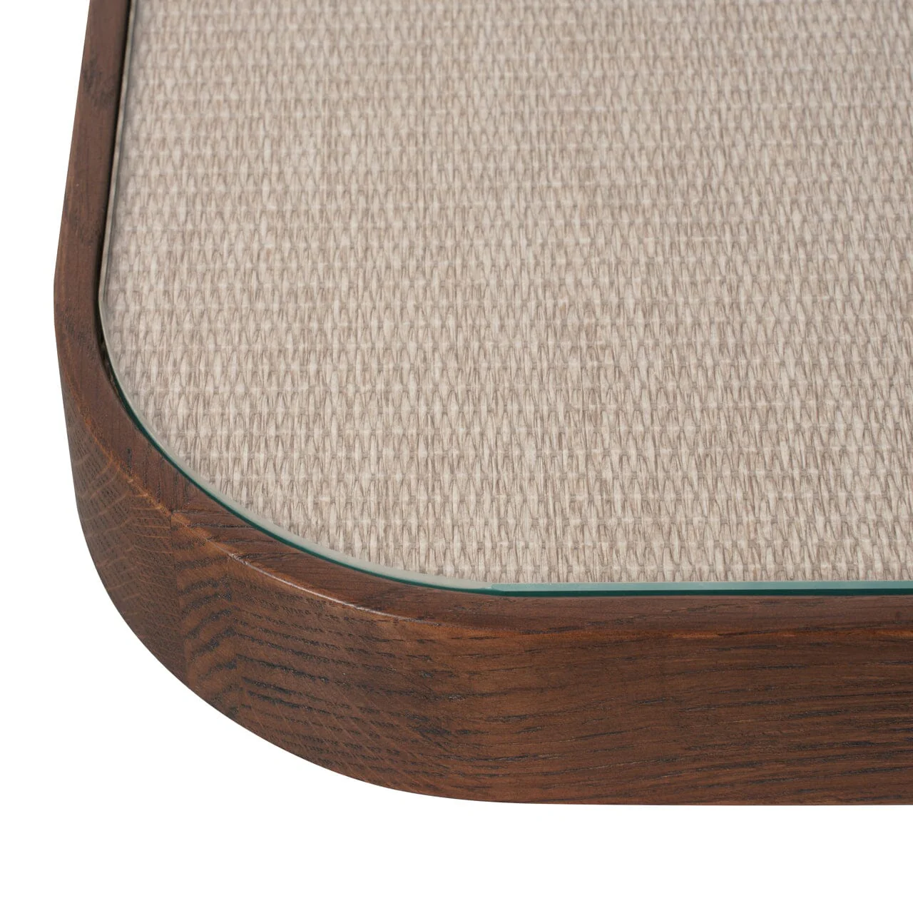 Alexandra Luxury Linen & Dark Brown Oak Coffee Tables - Set of 2 - Image 3