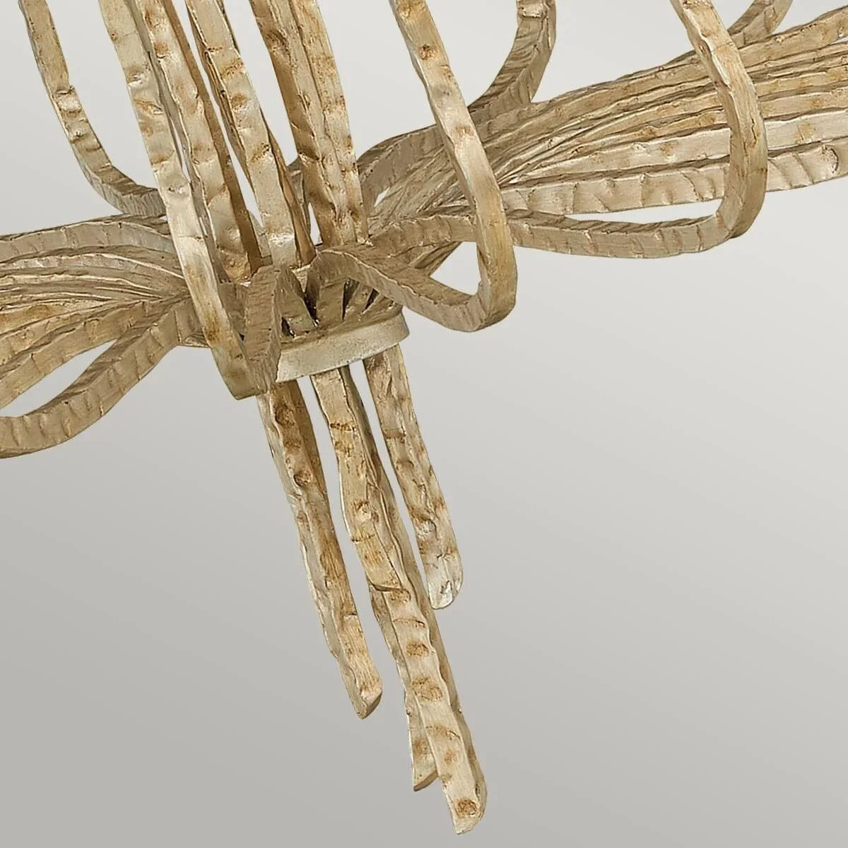 Alicia Champagne Gold Large Statement 6 Light Pendant Ceiling Light - Image 2