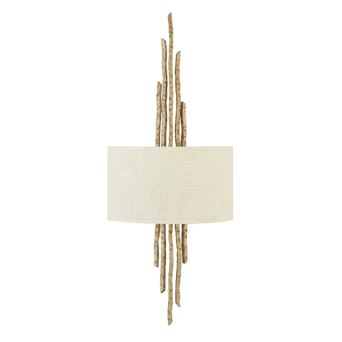 Alicia Champagne Gold Large Statement Wall Light with Neutral Shade - Image 2
