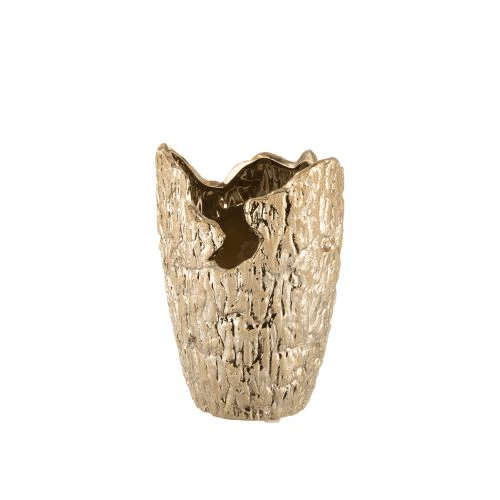 Alira Gold Abstract Decorative Vase - Image 2