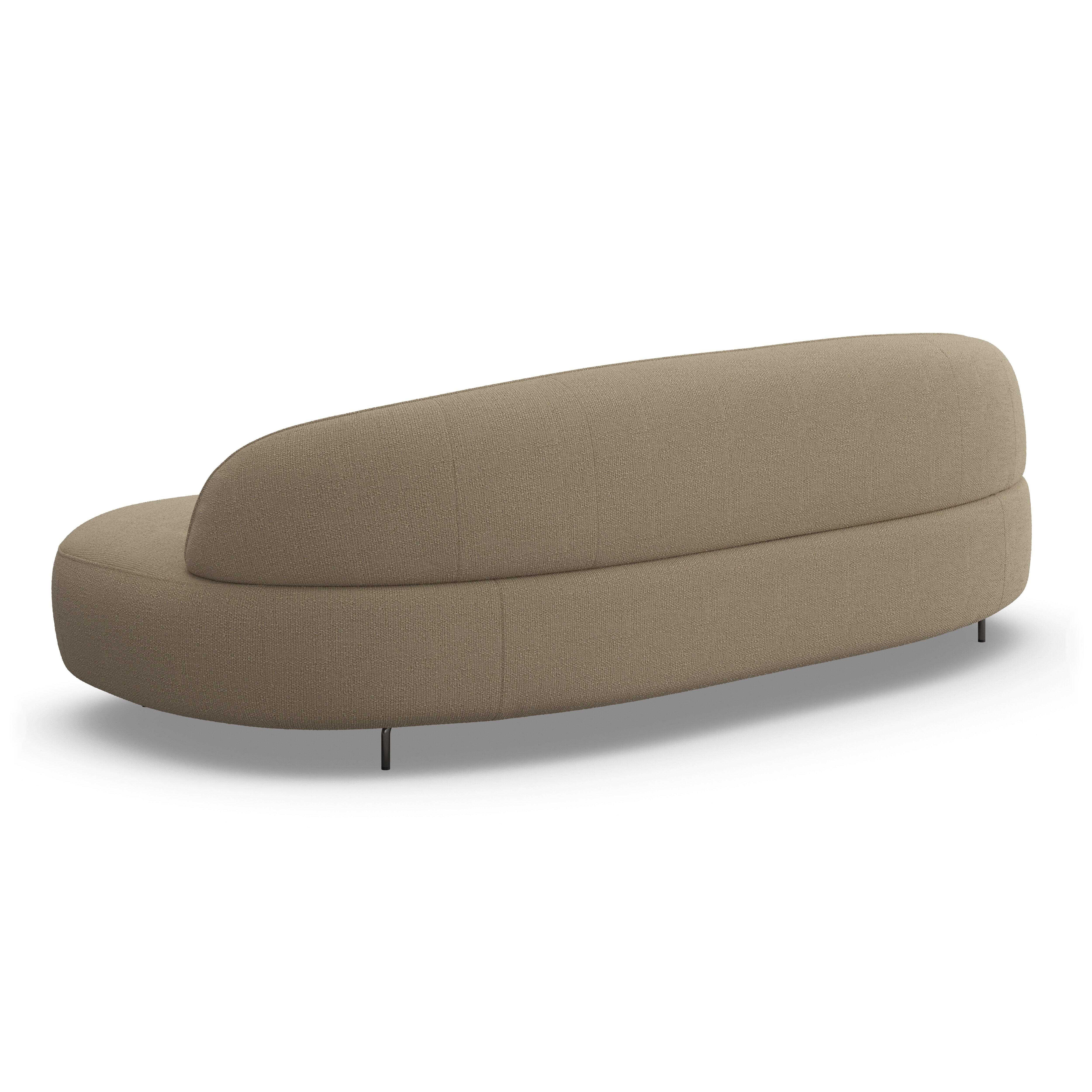 Alva Taupe 3 Seater Sofa - Image 3