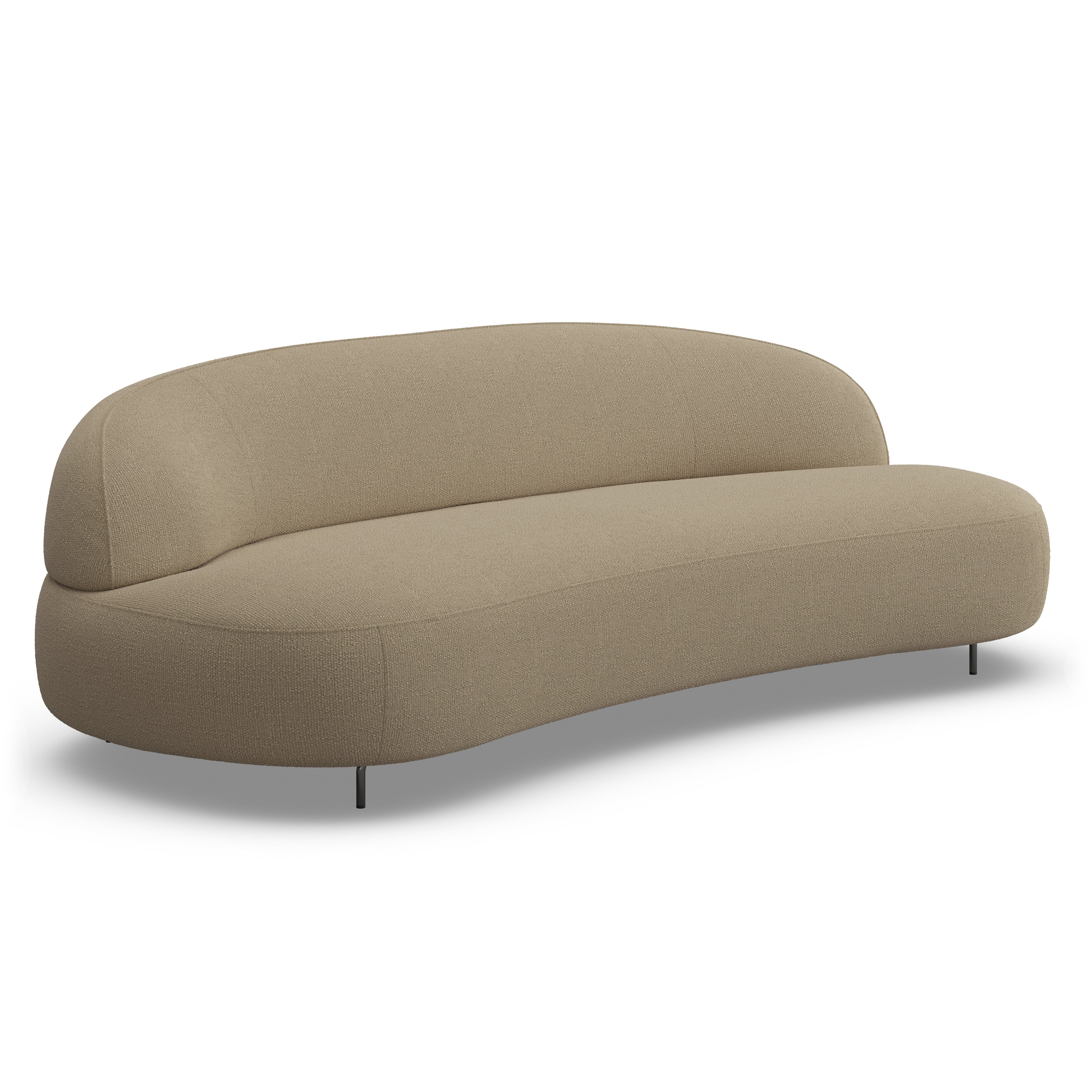 Alva Taupe 3 Seater Sofa - Image 4
