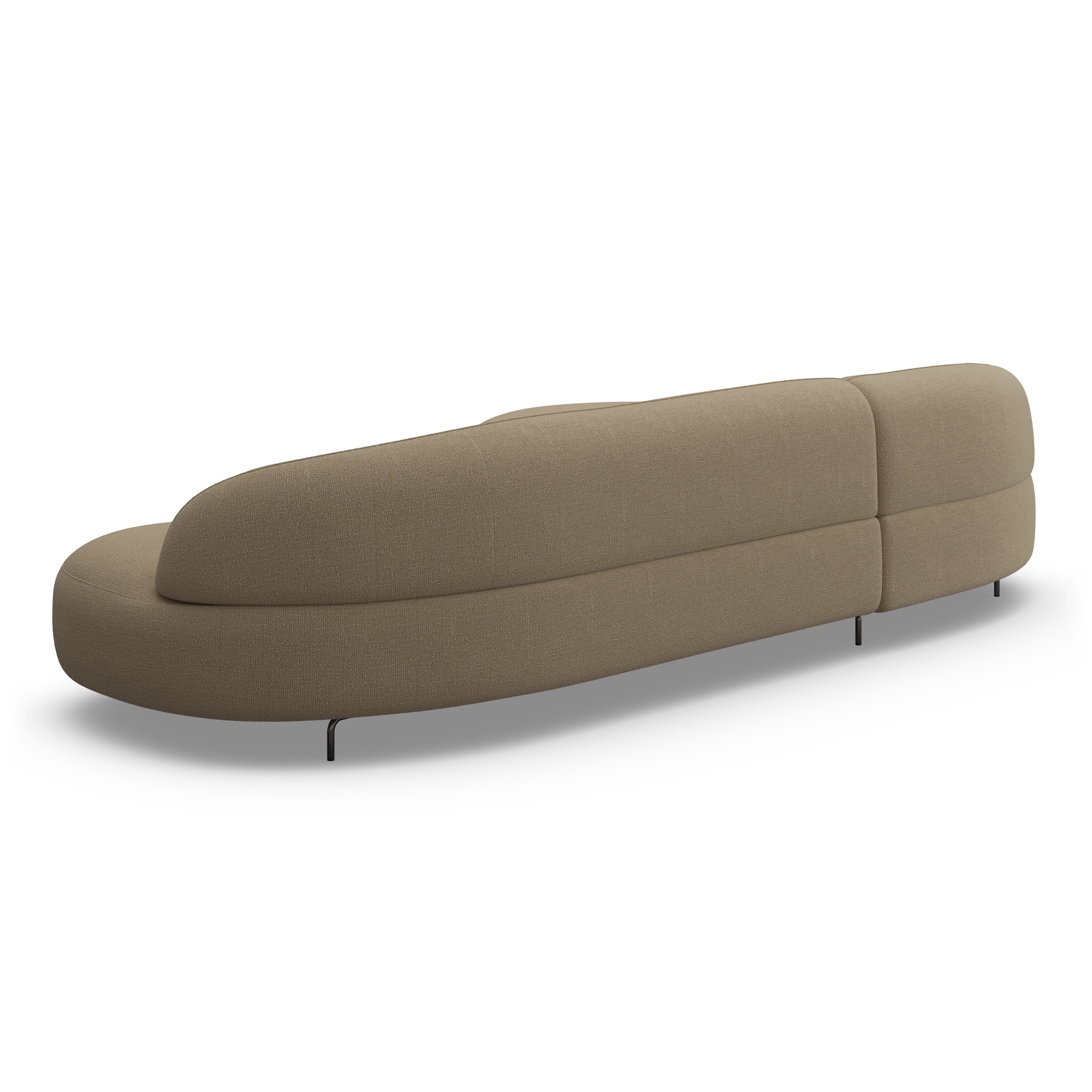 Alva Taupe Left Hand Facing Chaise End Sofa - Image 4