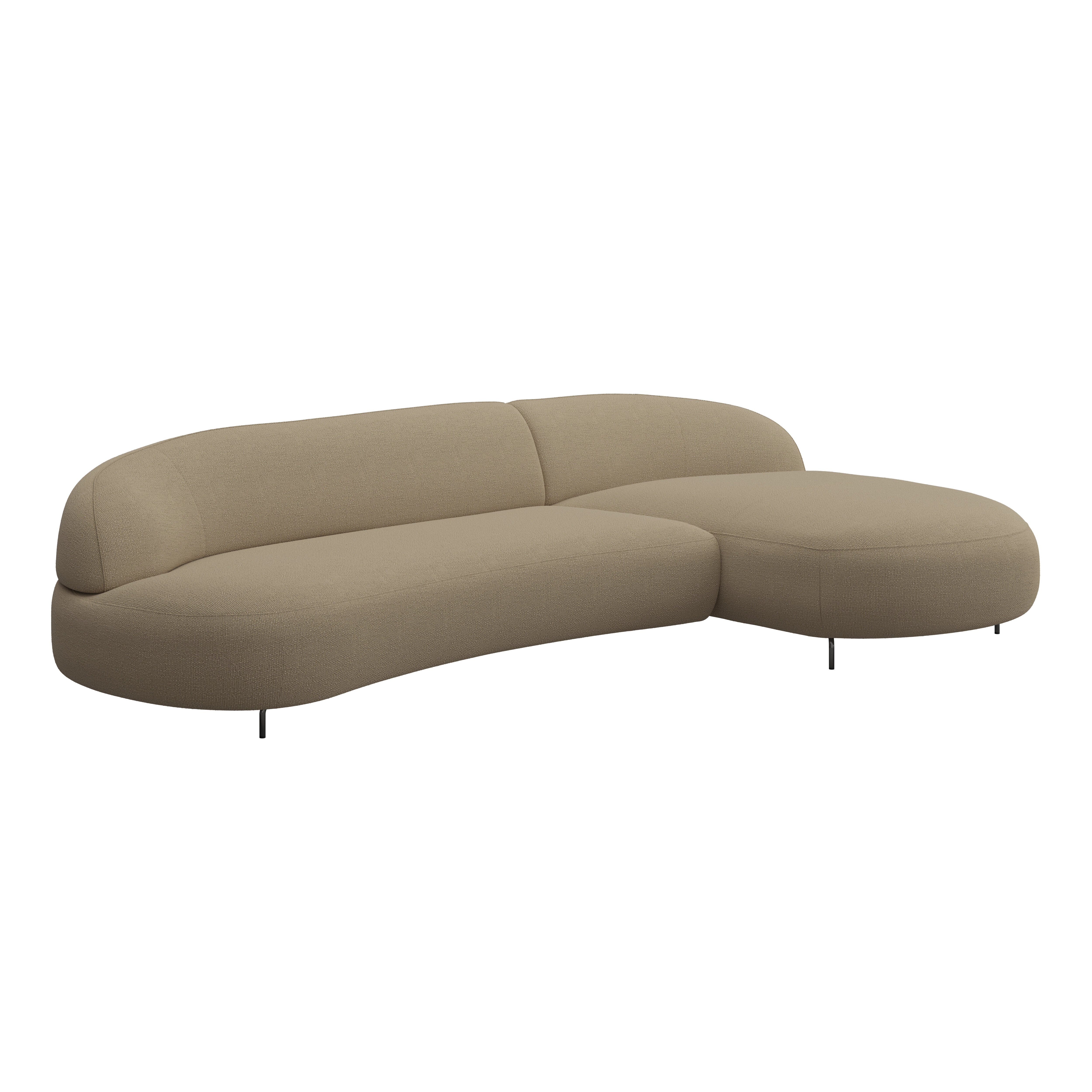 Alva Taupe Right Hand Facing Chaise End Sofa - Image 3