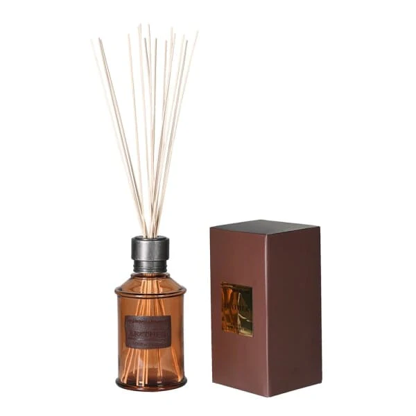 Amber Tinted Glass Leather Large Reed Diffuser- 1000ml - Image 4