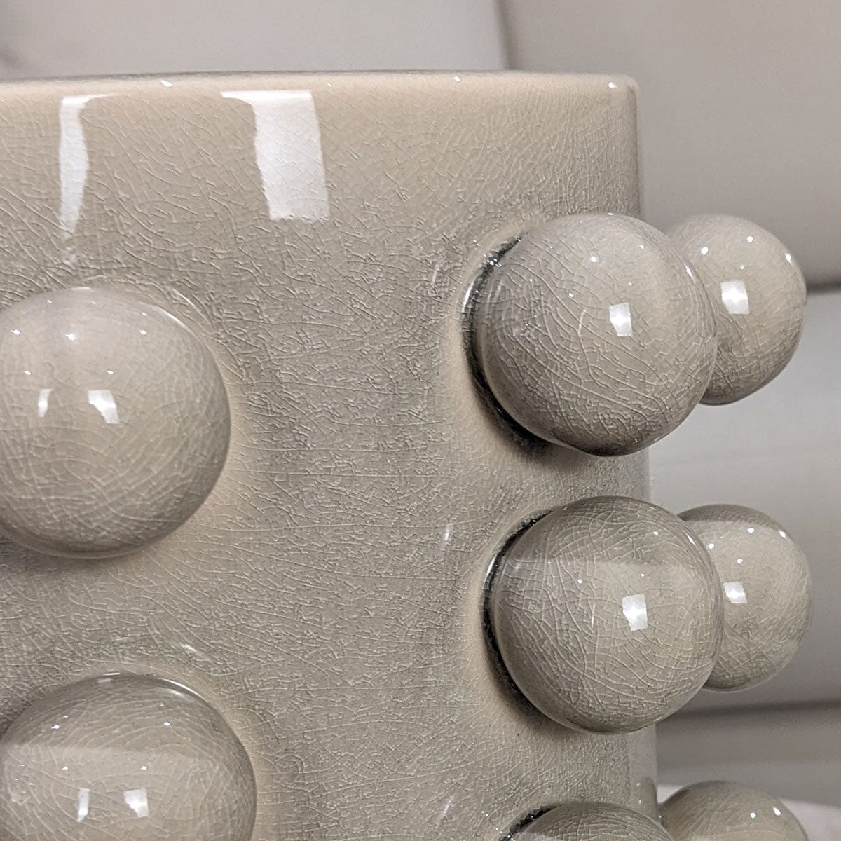 Amelie Cream Bobble Effect Vase - Image 2