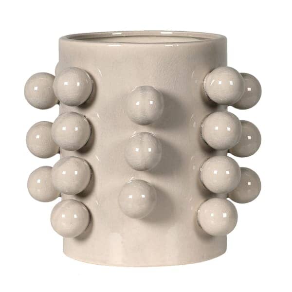 Amelie Cream Bobble Effect Vase - Image 4