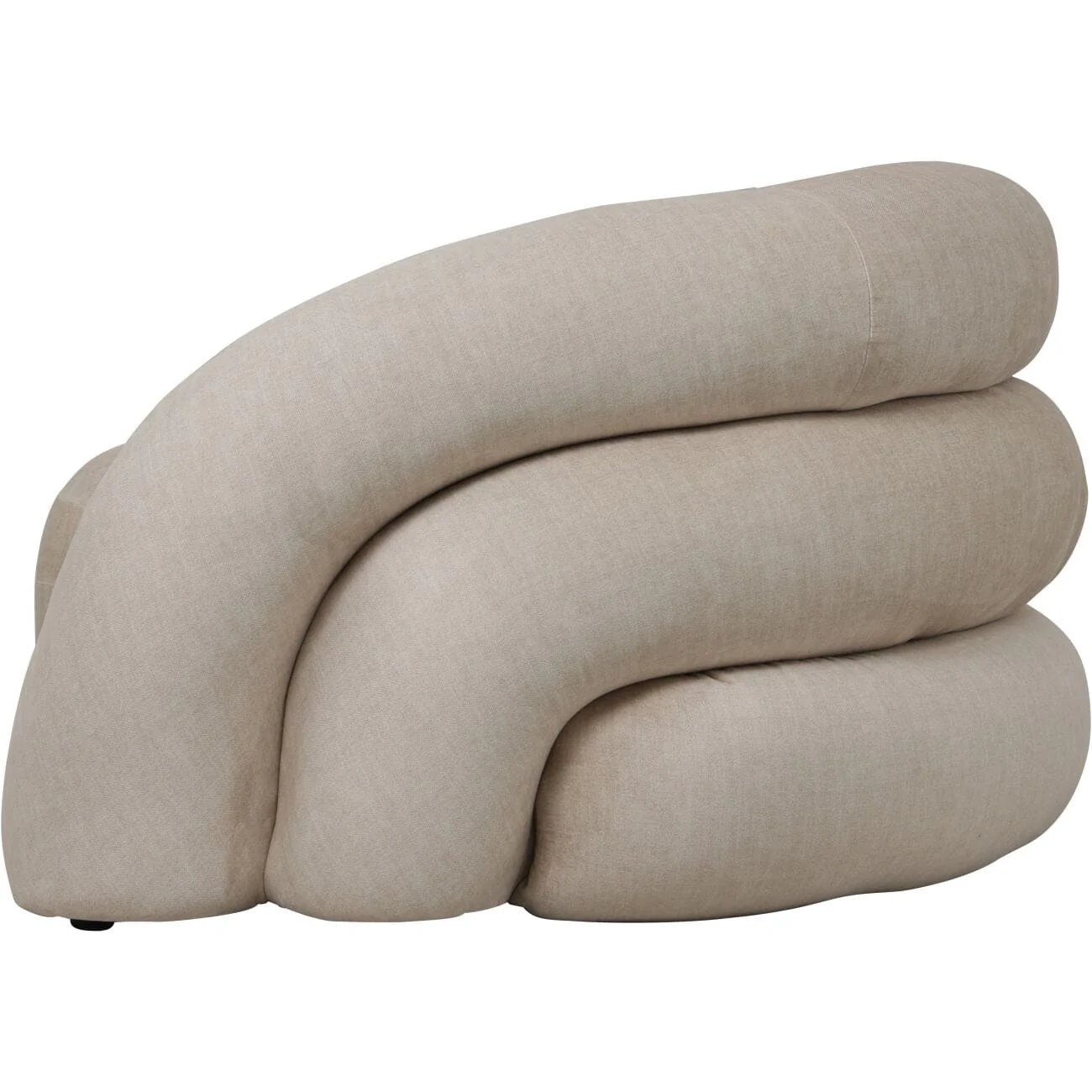 Amreli Curved Cream Snug Chair - Image 3