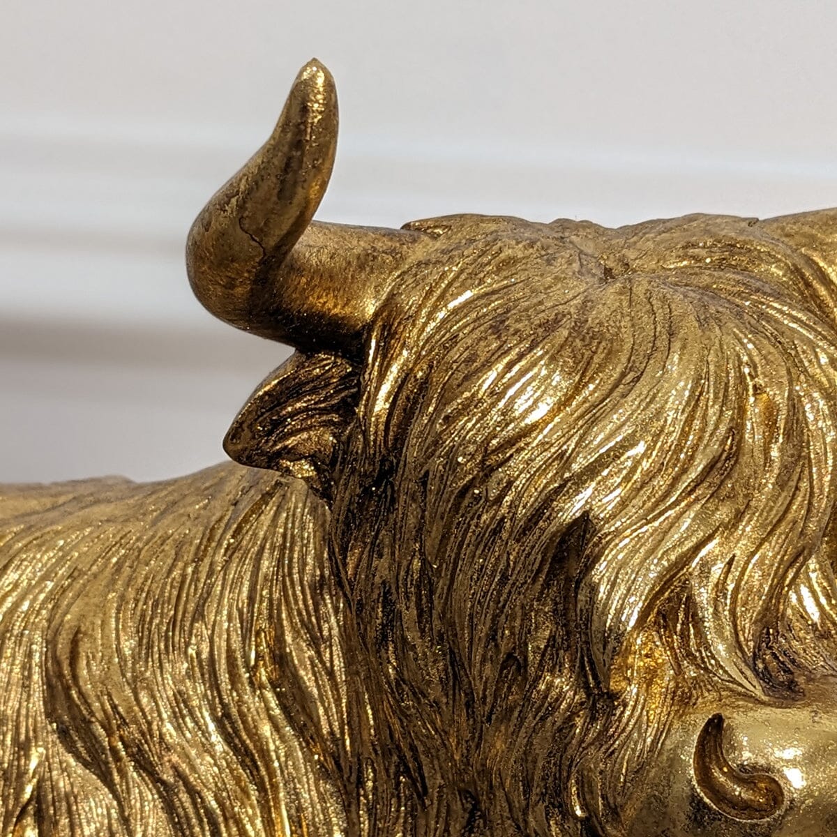 Angus Gold Highland Cow Ornament - Image 3