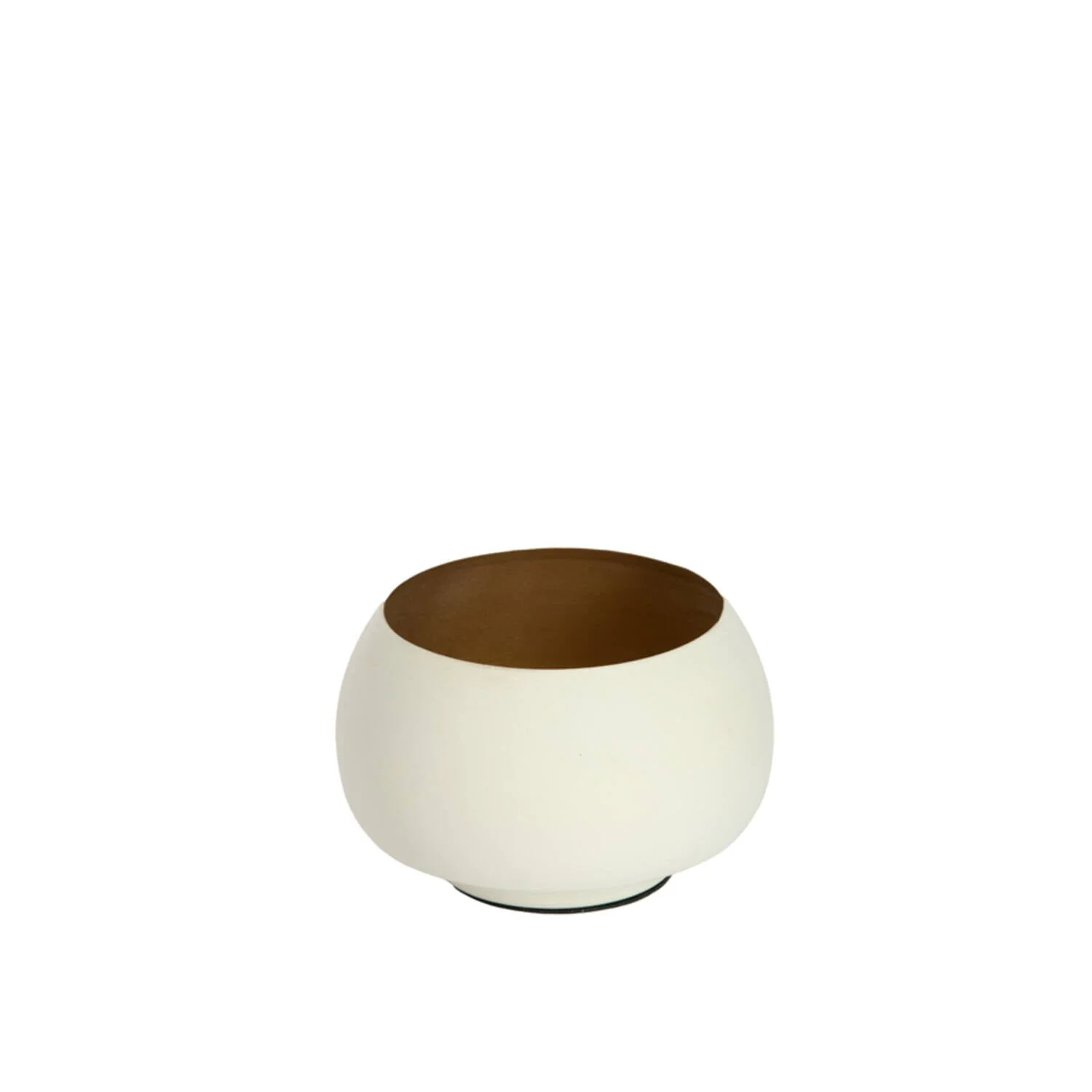 Annalise Cream & Gold Petite Tealight Holder - Image 2
