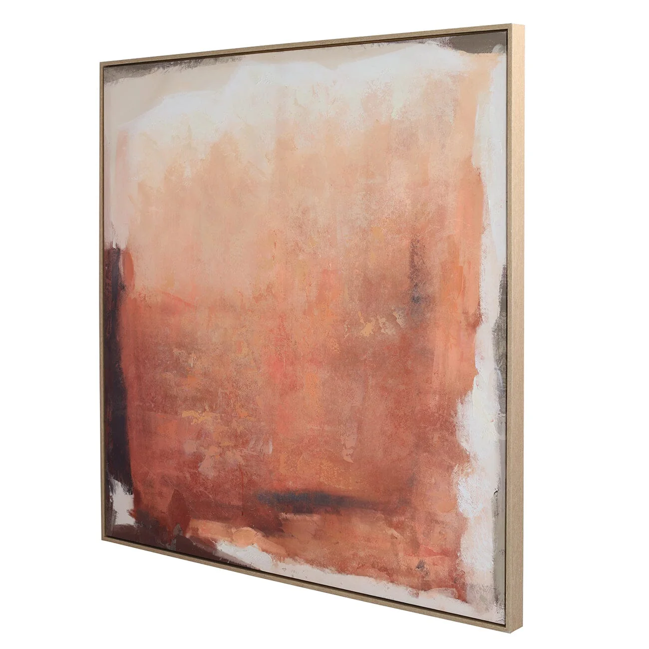 Archer Rust Abstract Framed Canvas Wall Art - Image 2