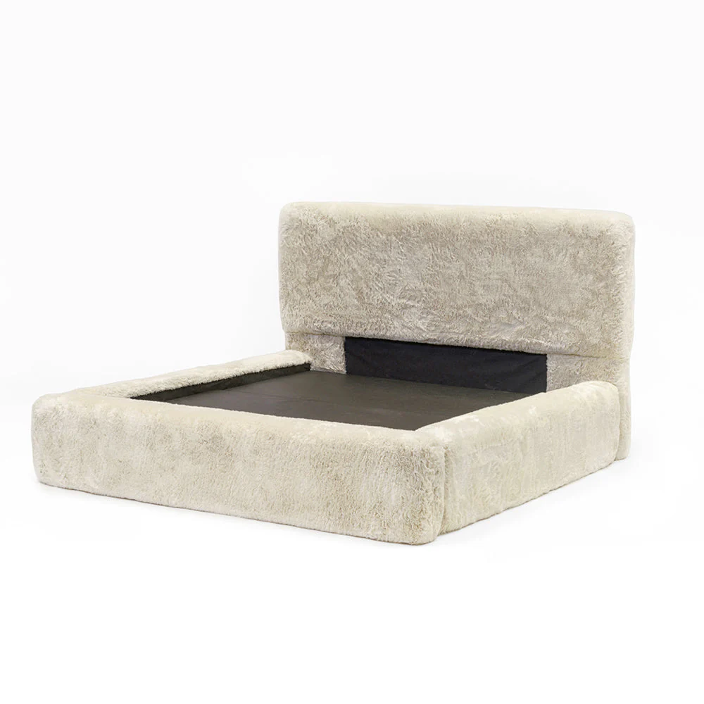 Arctic Luxury Cream Chunky Faux Fur Bed - Image 6