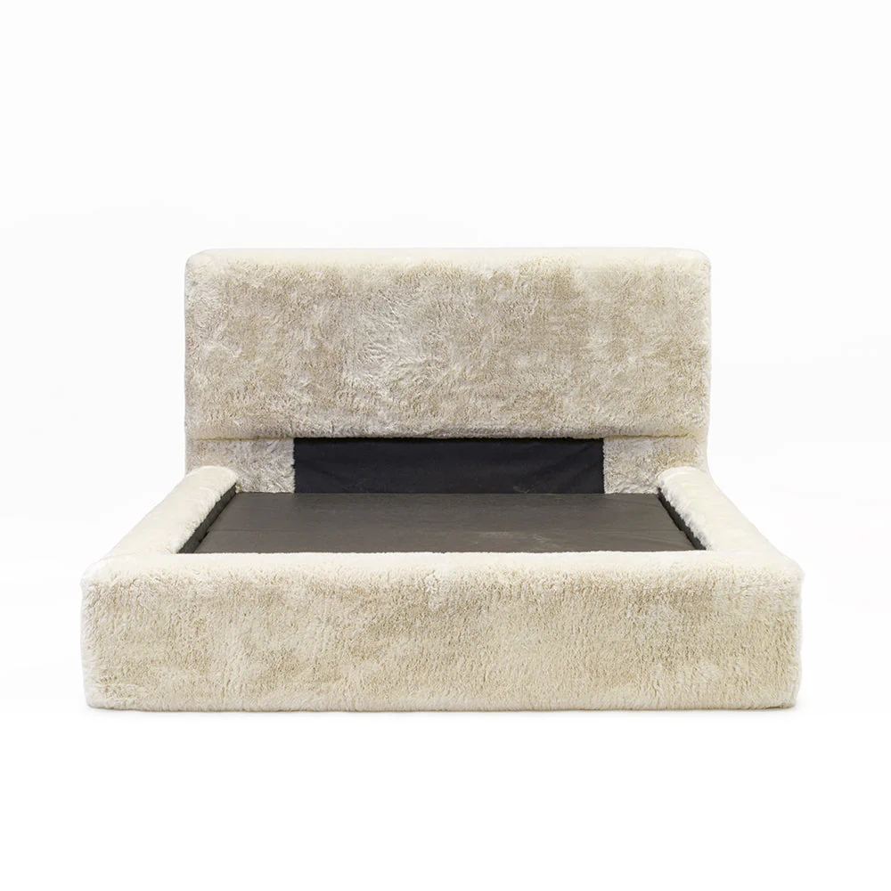 Arctic Luxury Cream Chunky Faux Fur Bed - Image 7