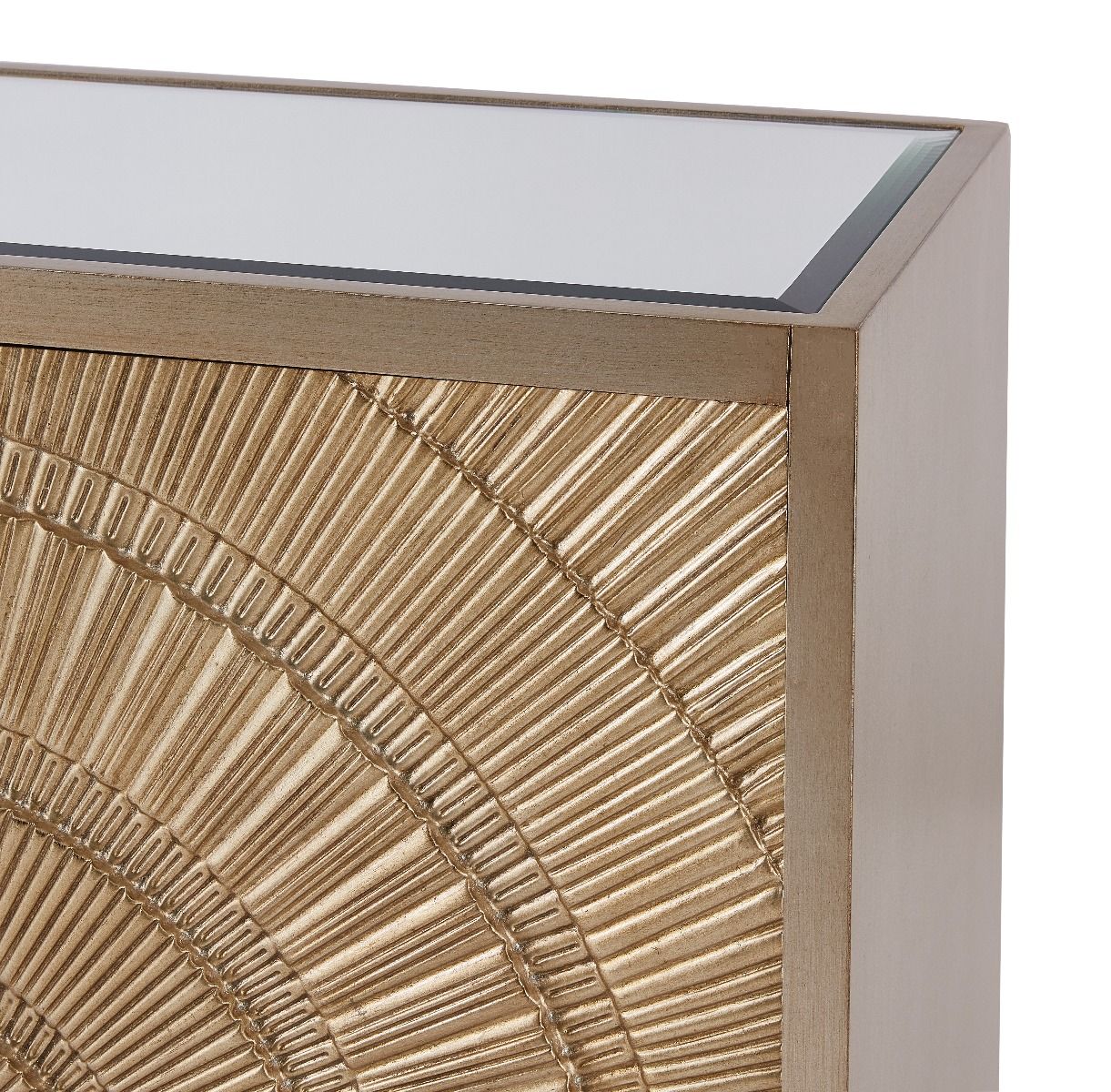 Ardella Gold Sunburst 4 Door Sideboard - Image 3