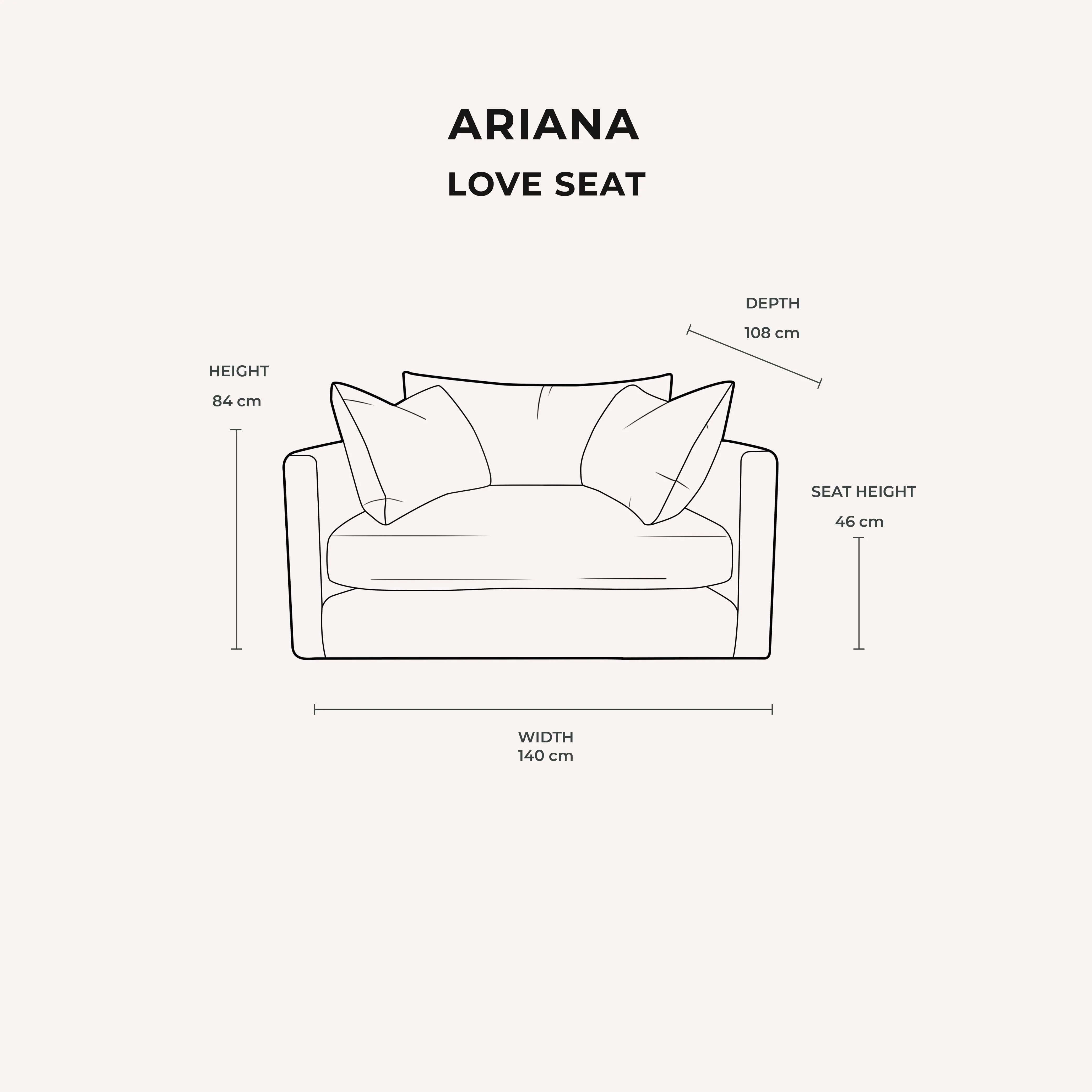 Ariana Mink Velvet Sofa Range - Image 10
