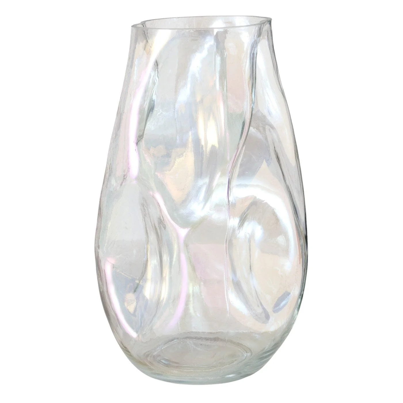 Arina Decorative Iridescent Glass Abstract Vase - Image 2