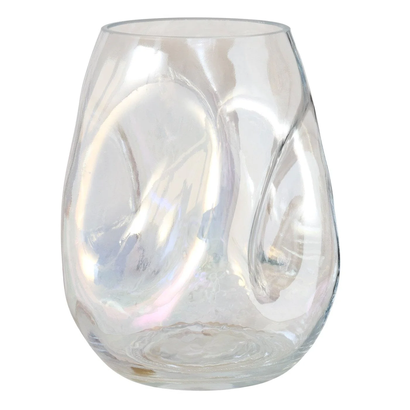 Arina Mini Decorative Iridescent Glass Abstract Vase - Image 2