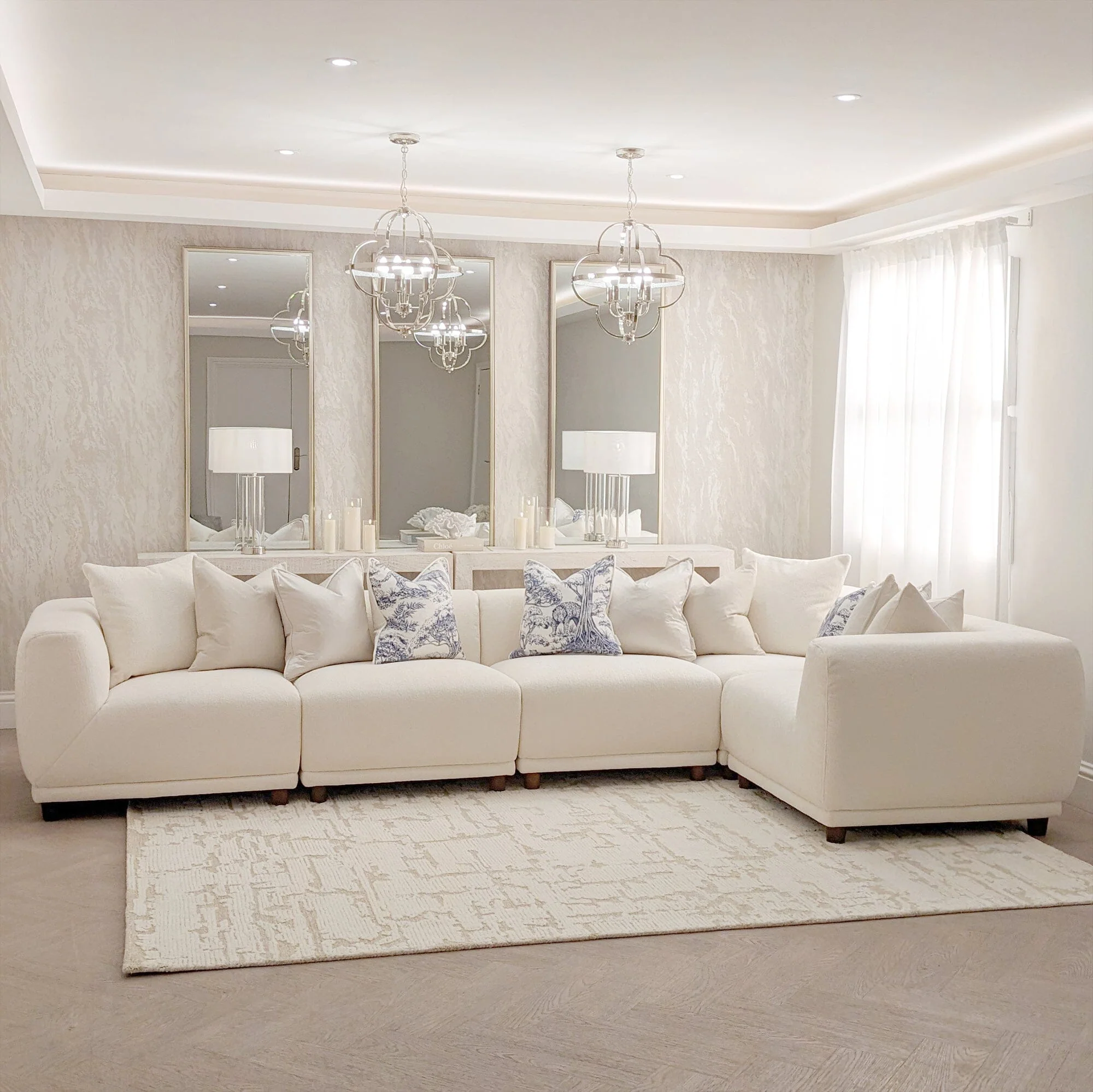 Arlo Polar Boucle Modular Sofa Range - Image 10