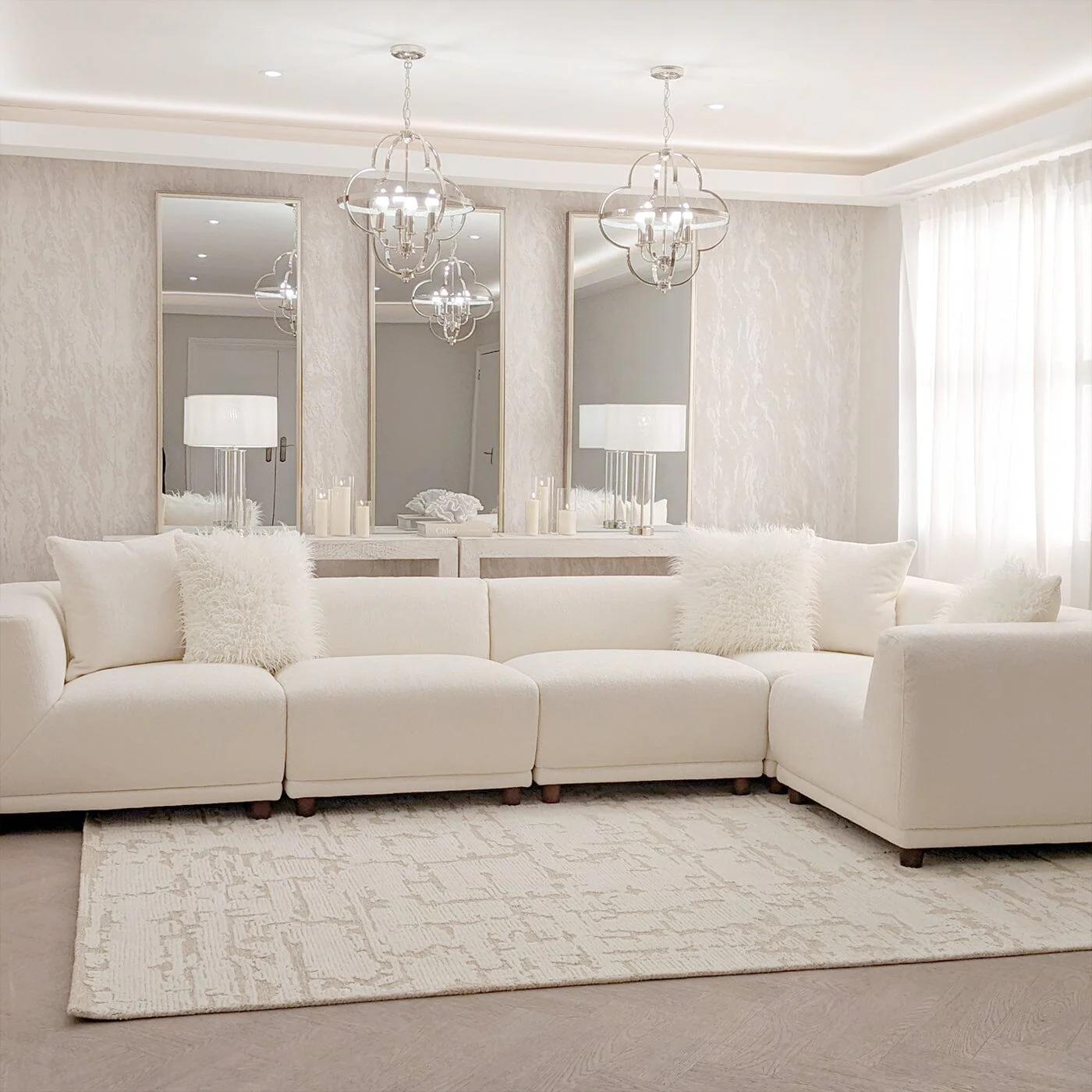 Arlo Polar Boucle Modular Sofa Range - Image 9