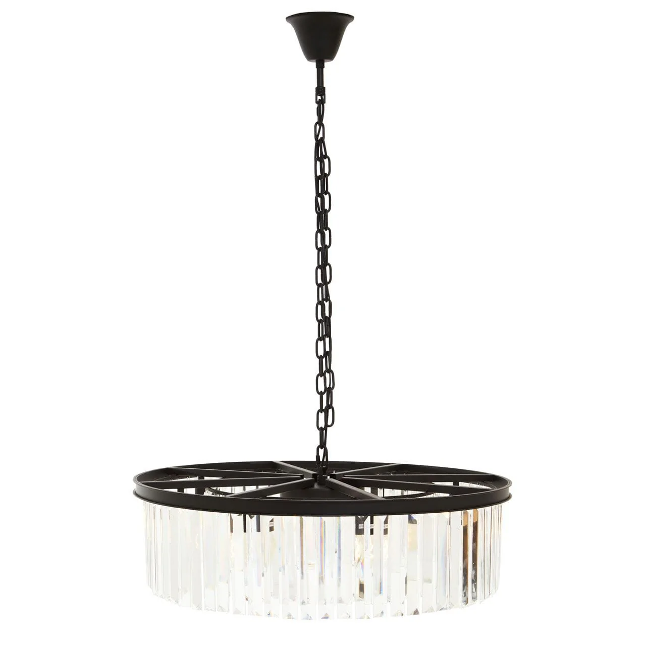 Astaire Black Round Crystal Chandelier - Image 2