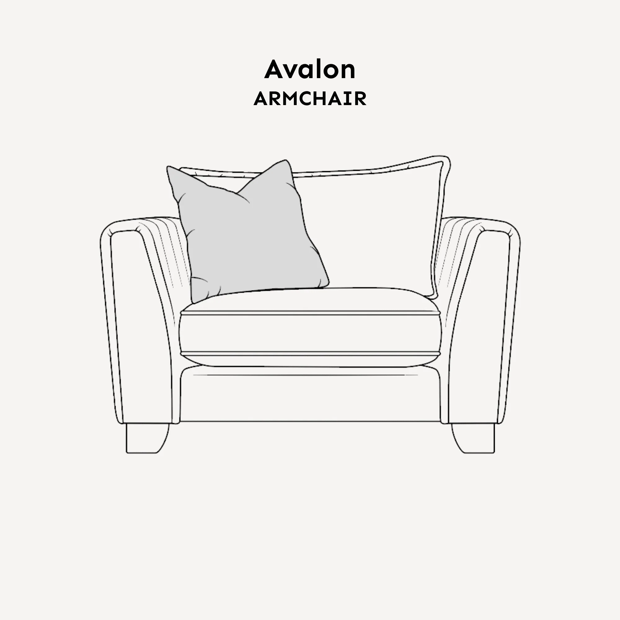 Avalon Neutral Velvet Sofa Range with Monochrome Accents - Image 16
