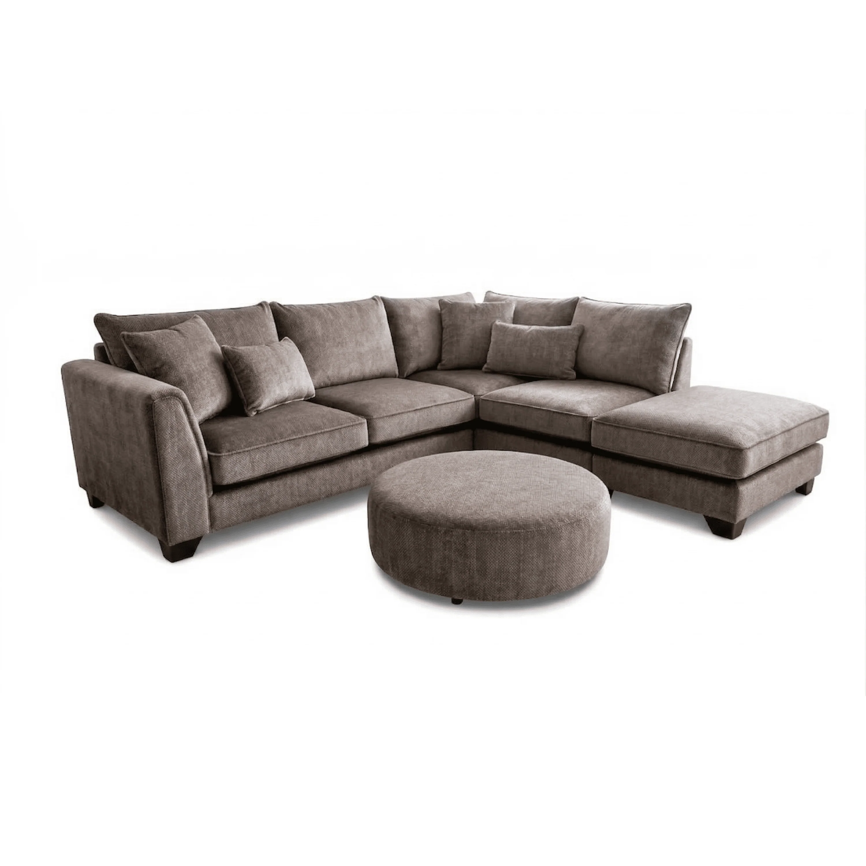 Avalon Stone Textured Velvet Sofa Range - Image 2