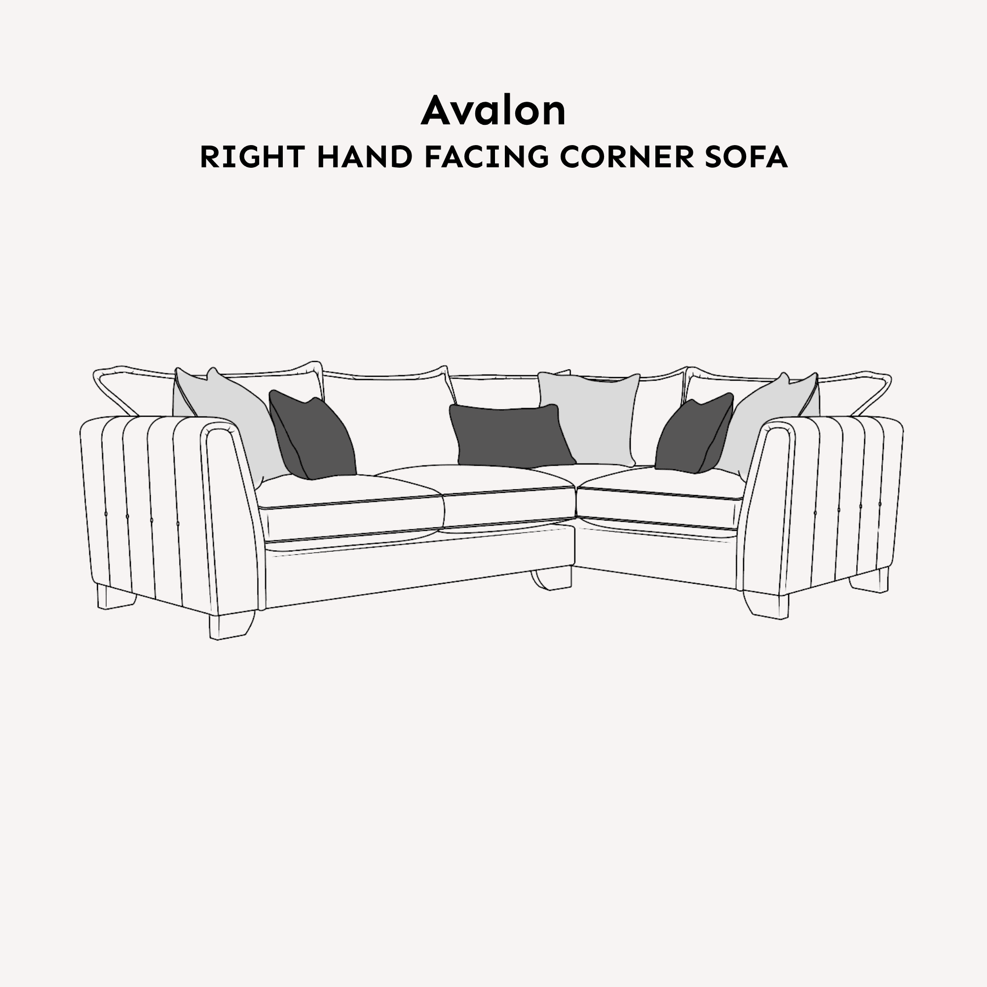 Avalon Stone Textured Velvet Sofa Range - Image 5