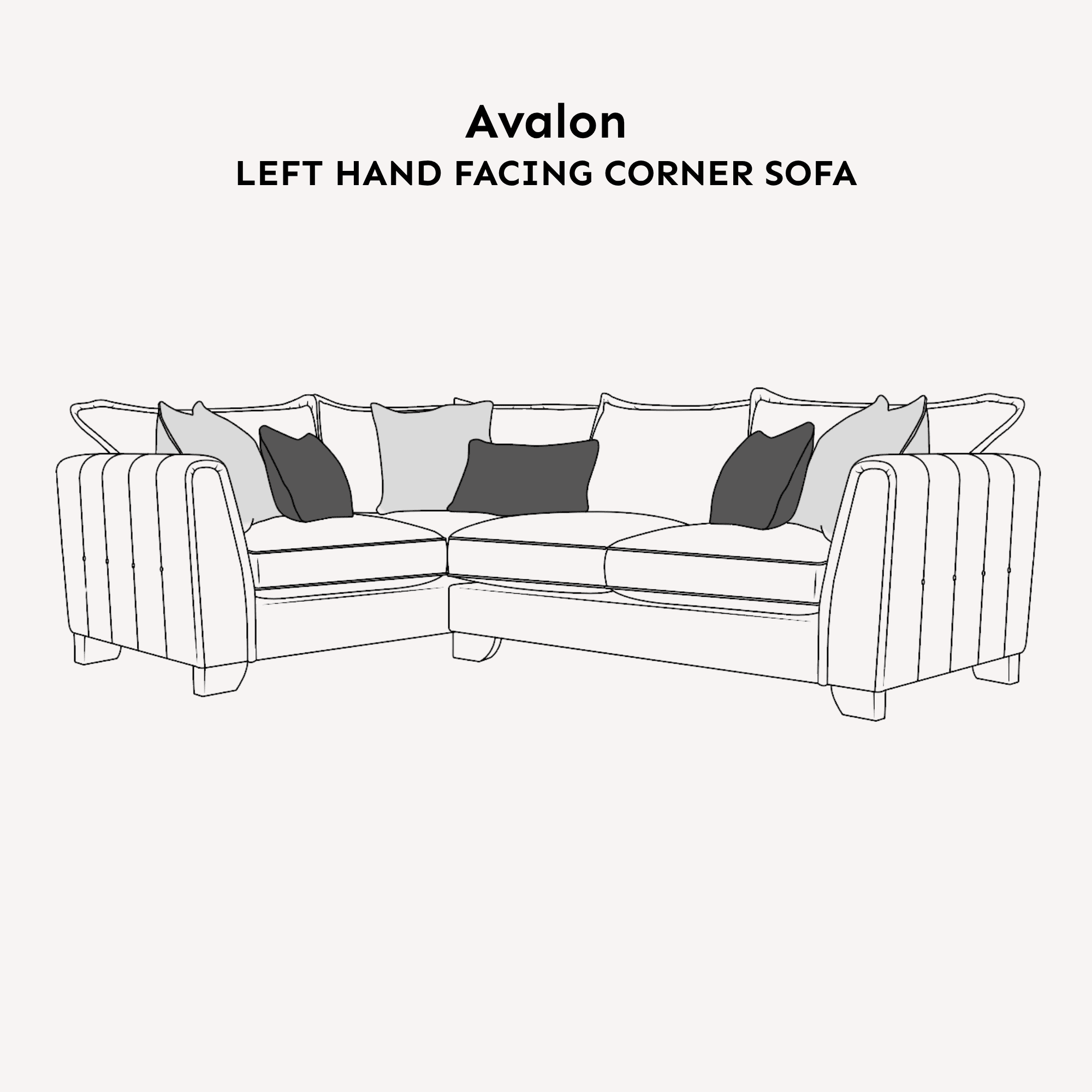 Avalon Stone Textured Velvet Sofa Range - Image 6