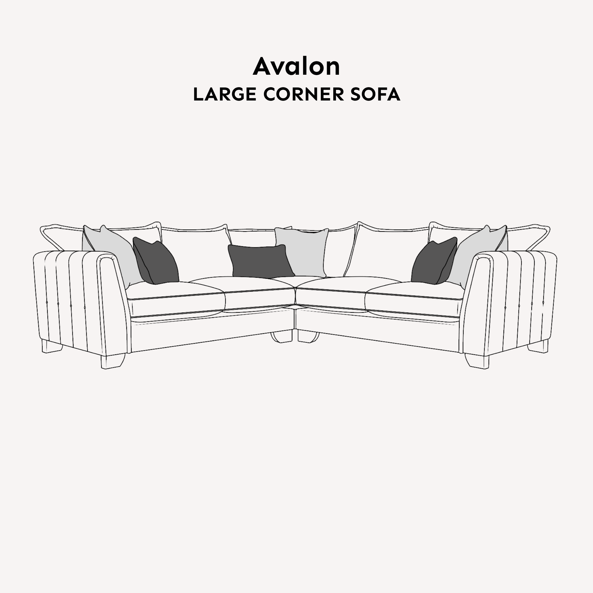 Avalon Stone Textured Velvet Sofa Range - Image 7