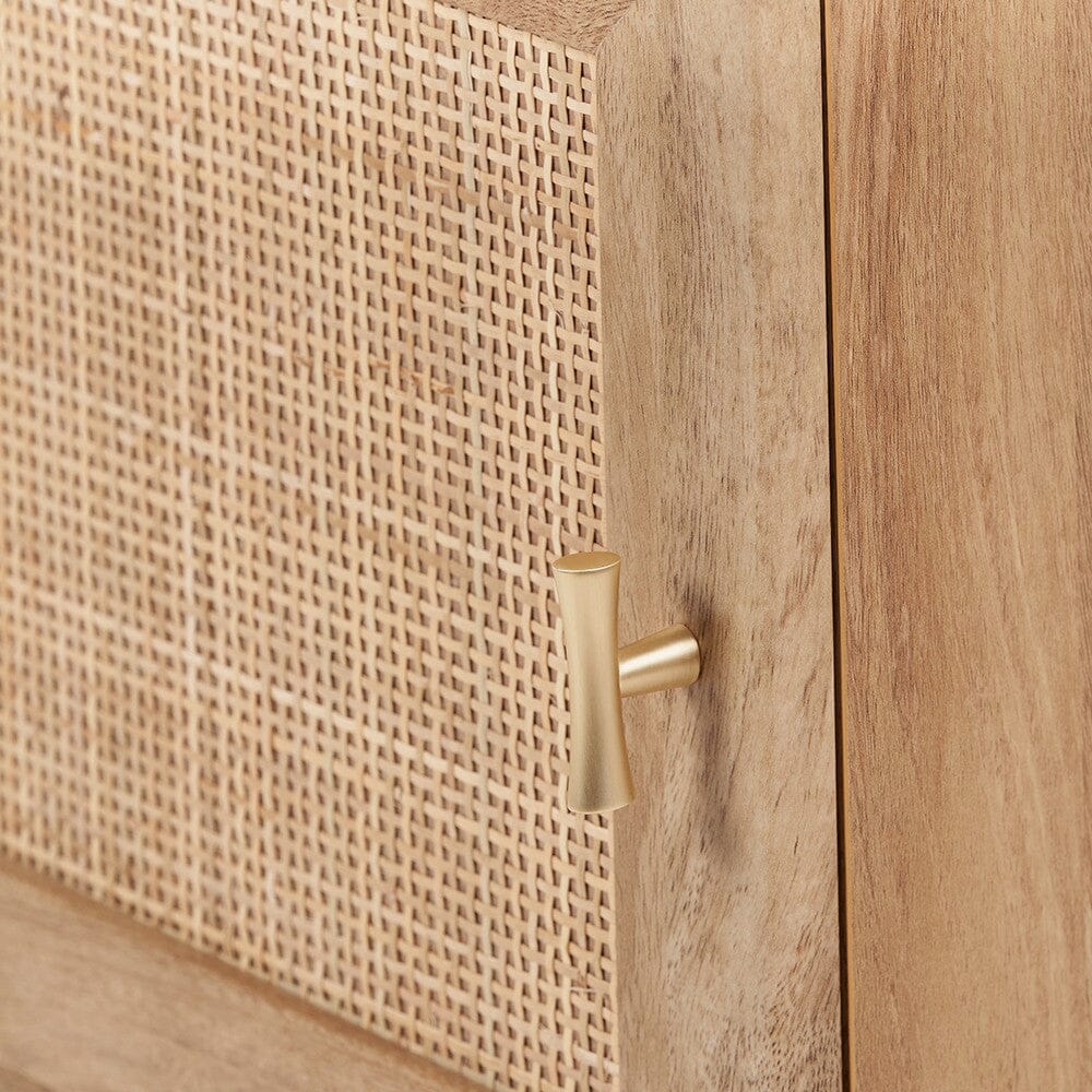 Averso Natural Rattan 1 Door Bedside Table - Image 6