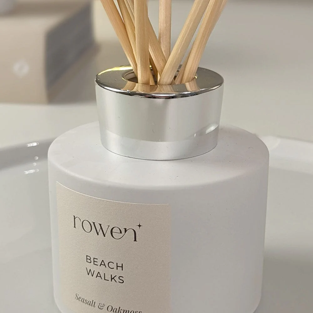 Beach Walks White & Silver Reed Diffuser - Sea Salt & Oakmoss 120ml - Image 3