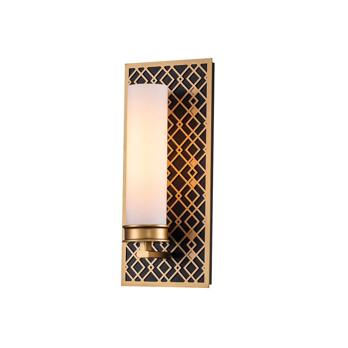 Belgrave Gold Diamond Pattern Wall Light - Image 2