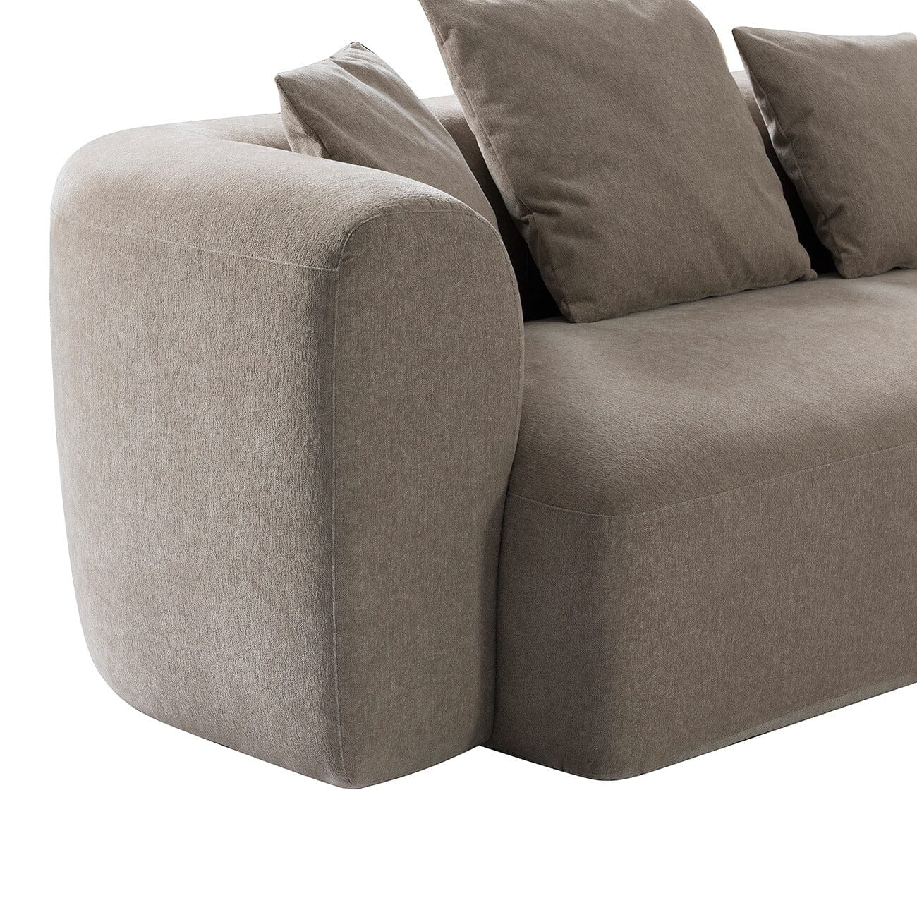 Bellina Taupe Chenille Luxury Modular Sofa - Image 6