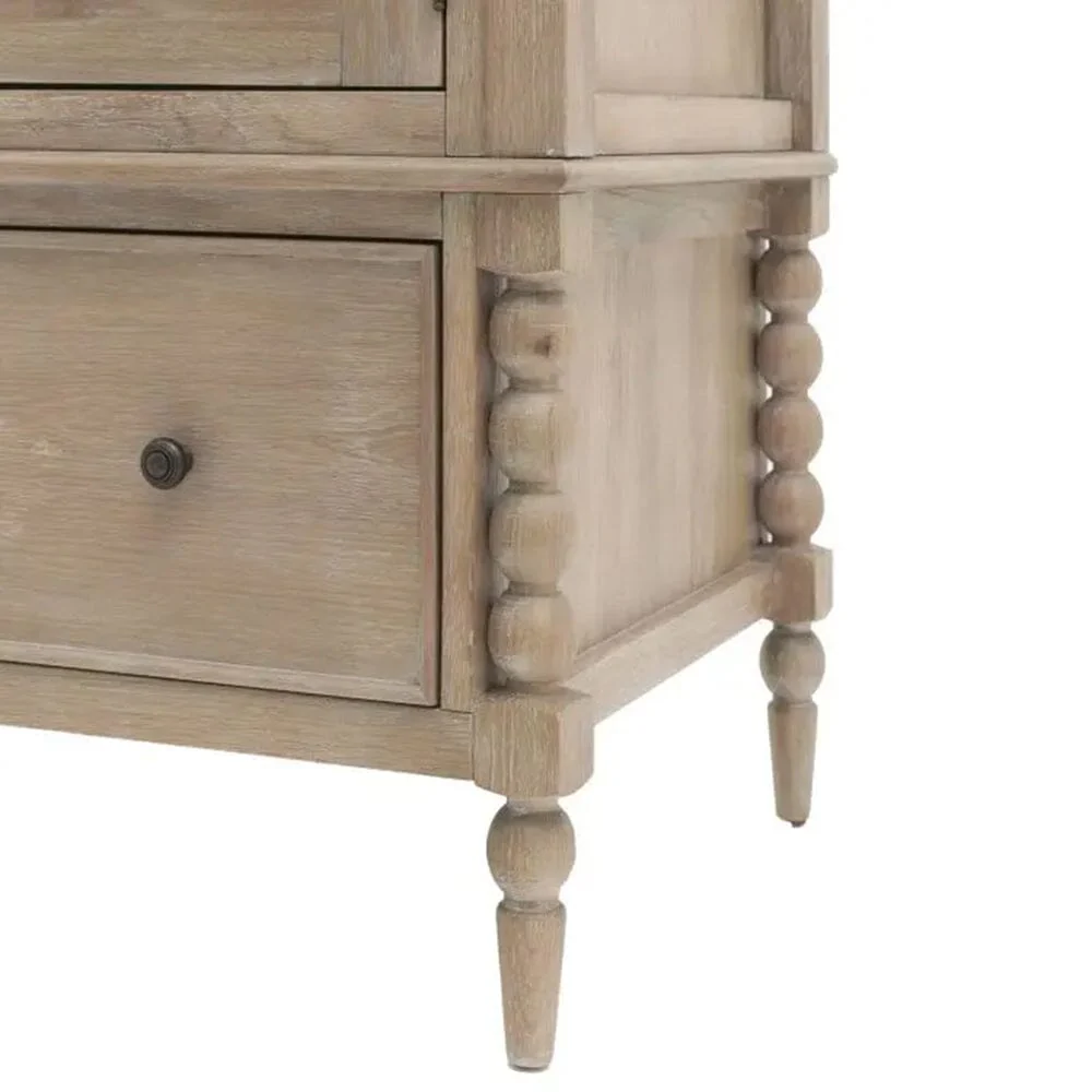 Blenheim Wooden 2 Door 1 Drawer Wardrobe - Image 3