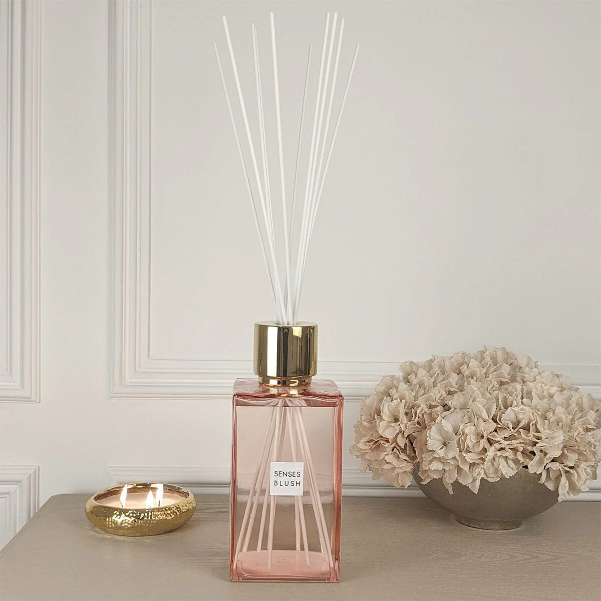 Blush Rose Scented Pink & Gold XL Reed Diffuser - 2200ml - Image 3