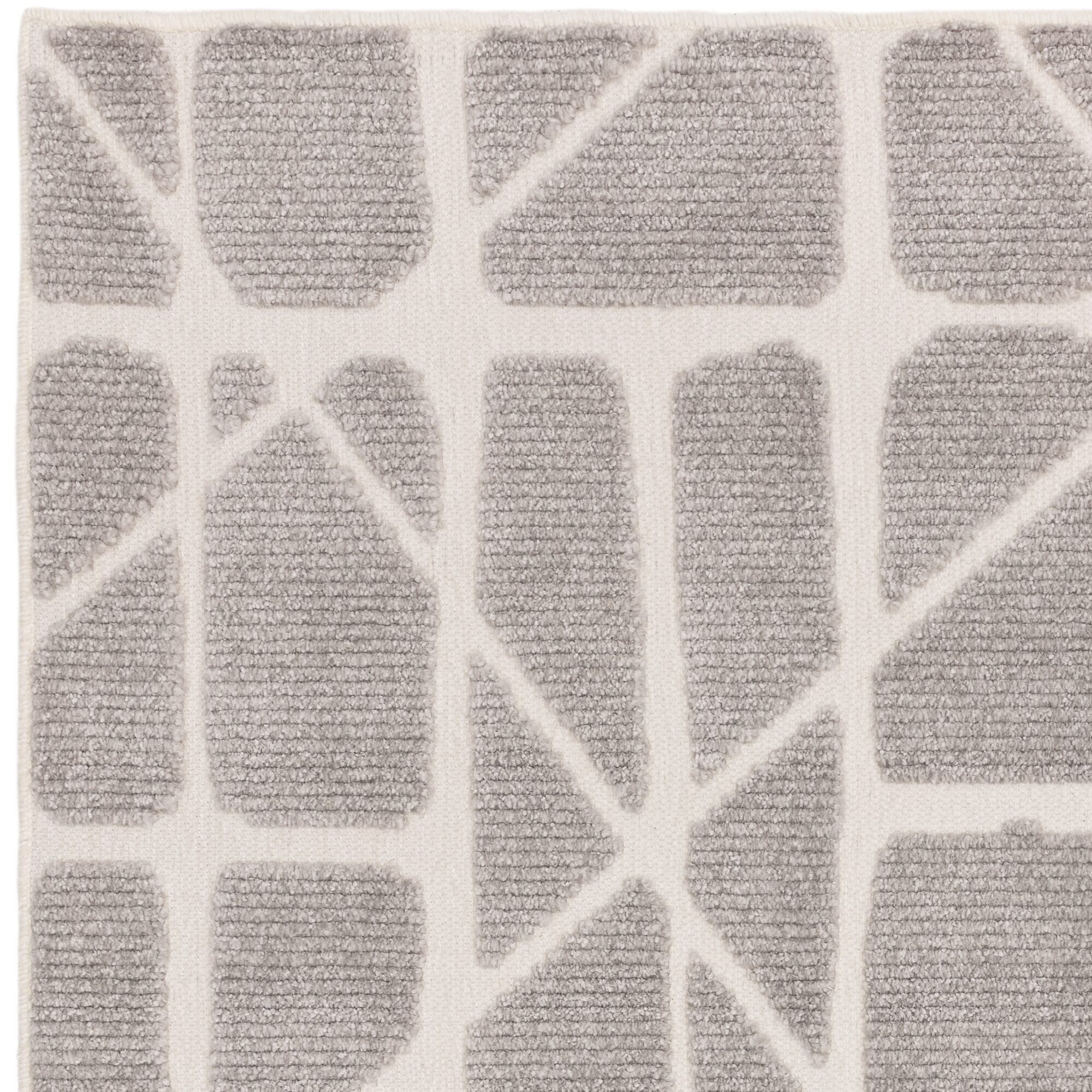 Braylin Grey & Cream Abstract Lines Rug - Image 4