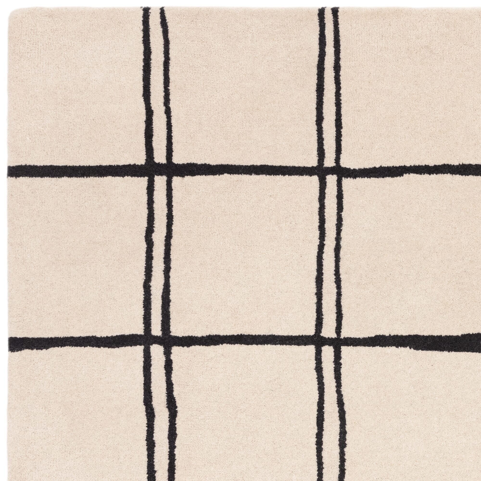 Brisbane Cream Pattern Monochrome Rug - Image 5