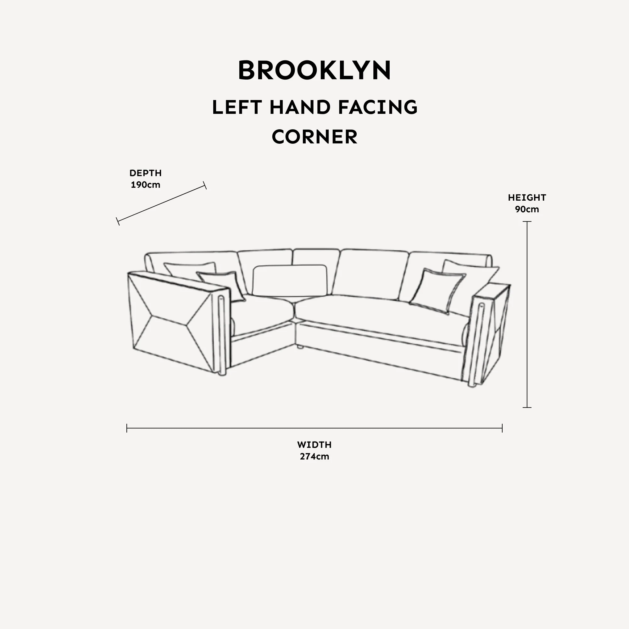 Brooklyn Stone Velvet Sofa Range with Walnut Leg Detail - Image 10