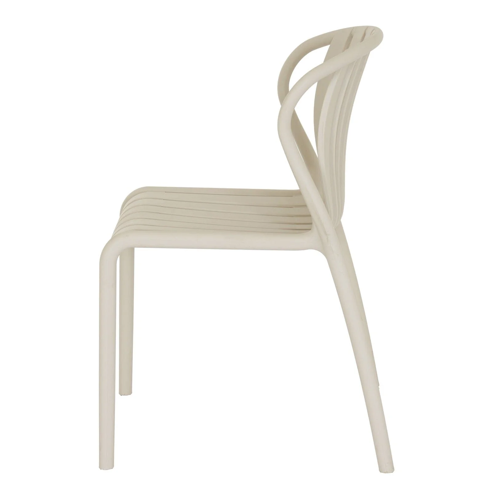 Burbeck Putty Armless Outdoor Dining Chair - Image 4