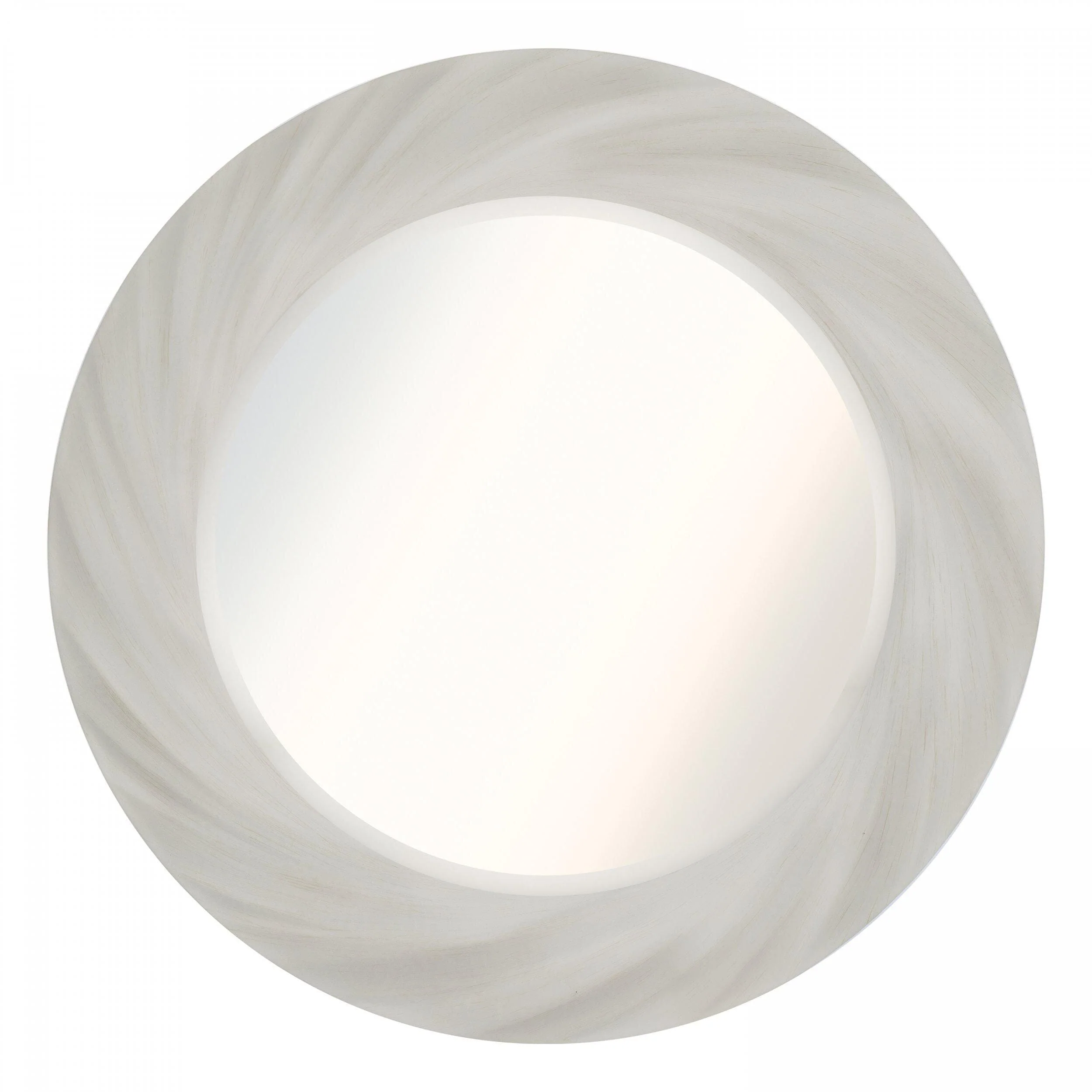 Cacia White Twisted Effect Decorative Wall Mirror - Image 2