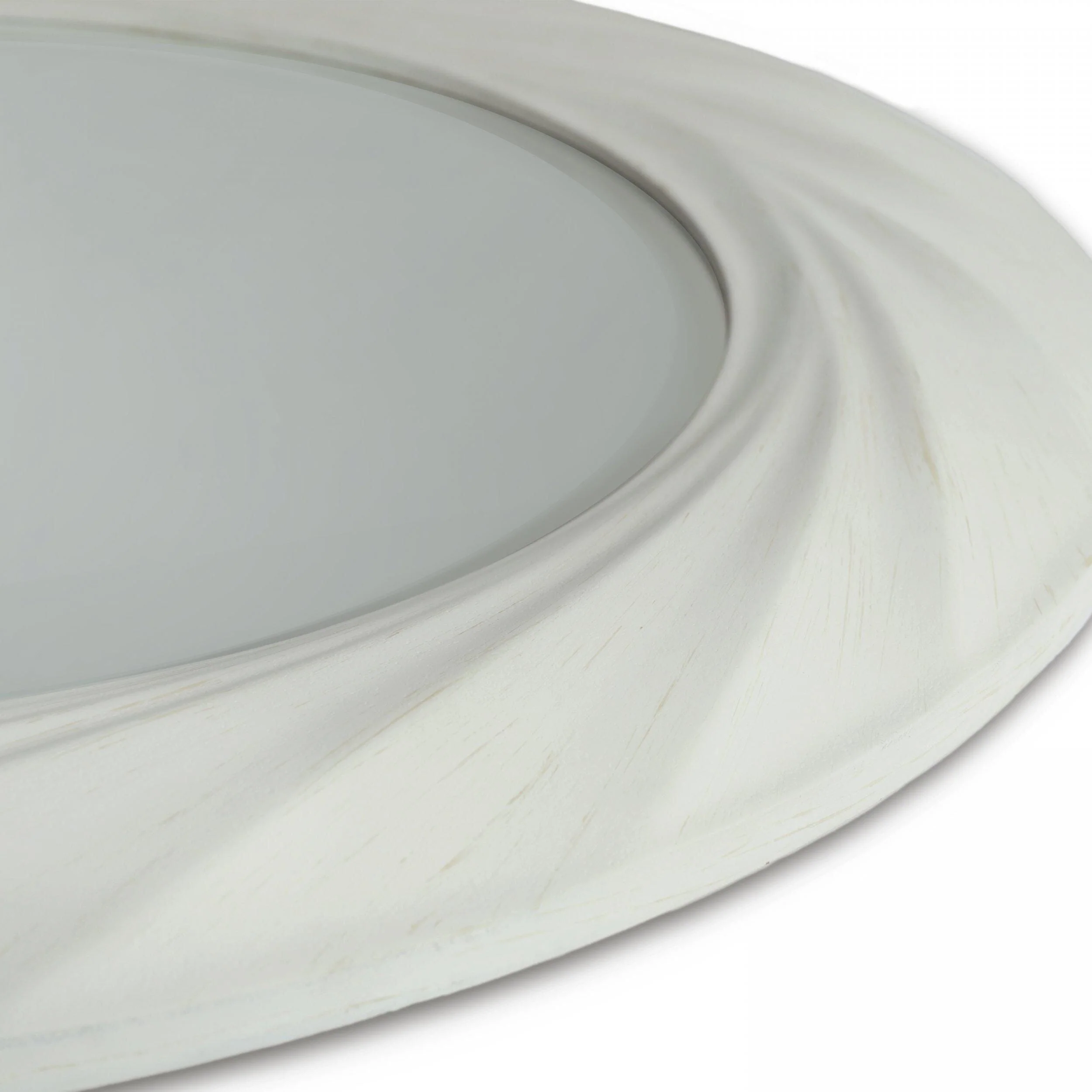 Cacia White Twisted Effect Decorative Wall Mirror - Image 3