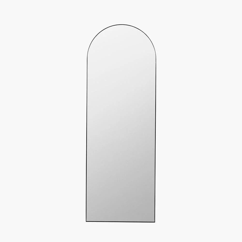 Cairns Brushed Silver Arched Floor Mirror - Image 2